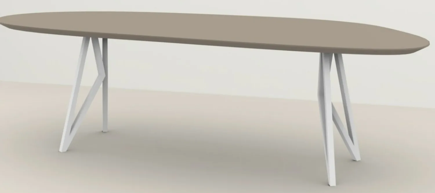 Houten Eettafels|Organische Eettafels-Studio HENK Blob Butterfly Eettafel Natural Light