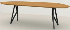 Houten Eettafels|Organische Eettafels-Studio HENK Blob Butterfly Eettafel Natural Light