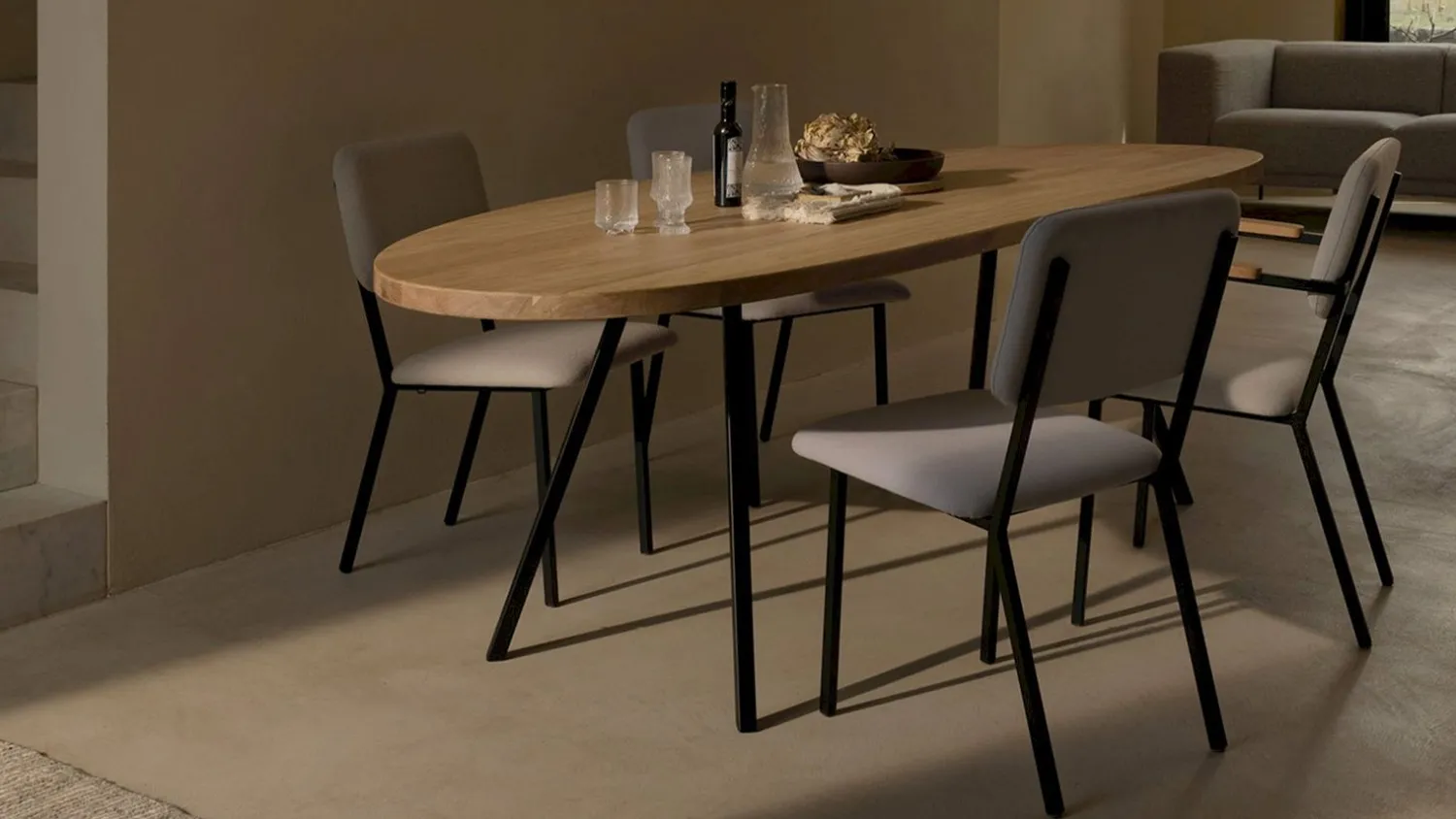 Houten Eettafels|Organische Eettafels-Studio HENK Blob Slim Co Eettafel Natural Light
