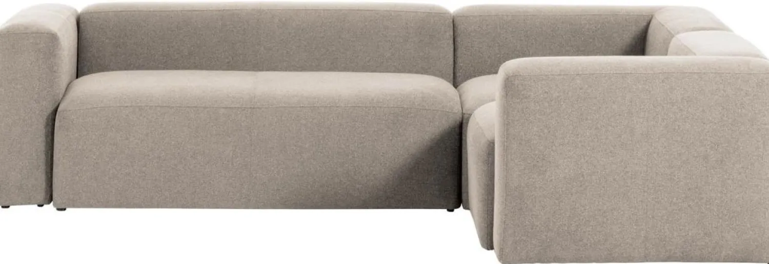Hoekbanken-Kave Home Blok Hoekbank Beige