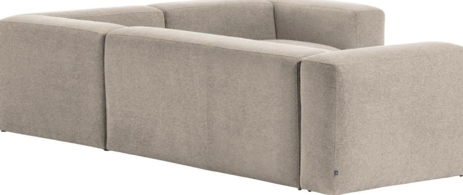 Hoekbanken-Kave Home Blok Hoekbank Beige