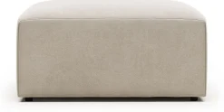 Hockers|Poefs-Kave Home Blok Voetenbank Beige