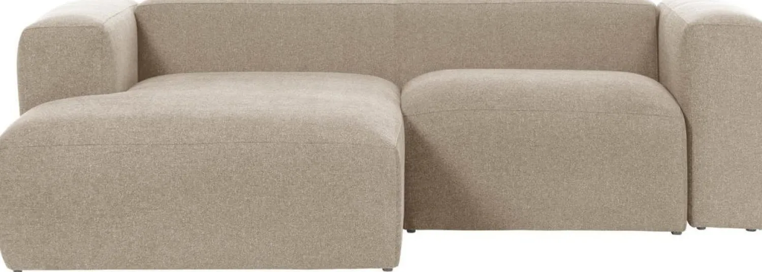 Hoekbanken-Kave Home Blok 2-Zits Hoekbank Beige