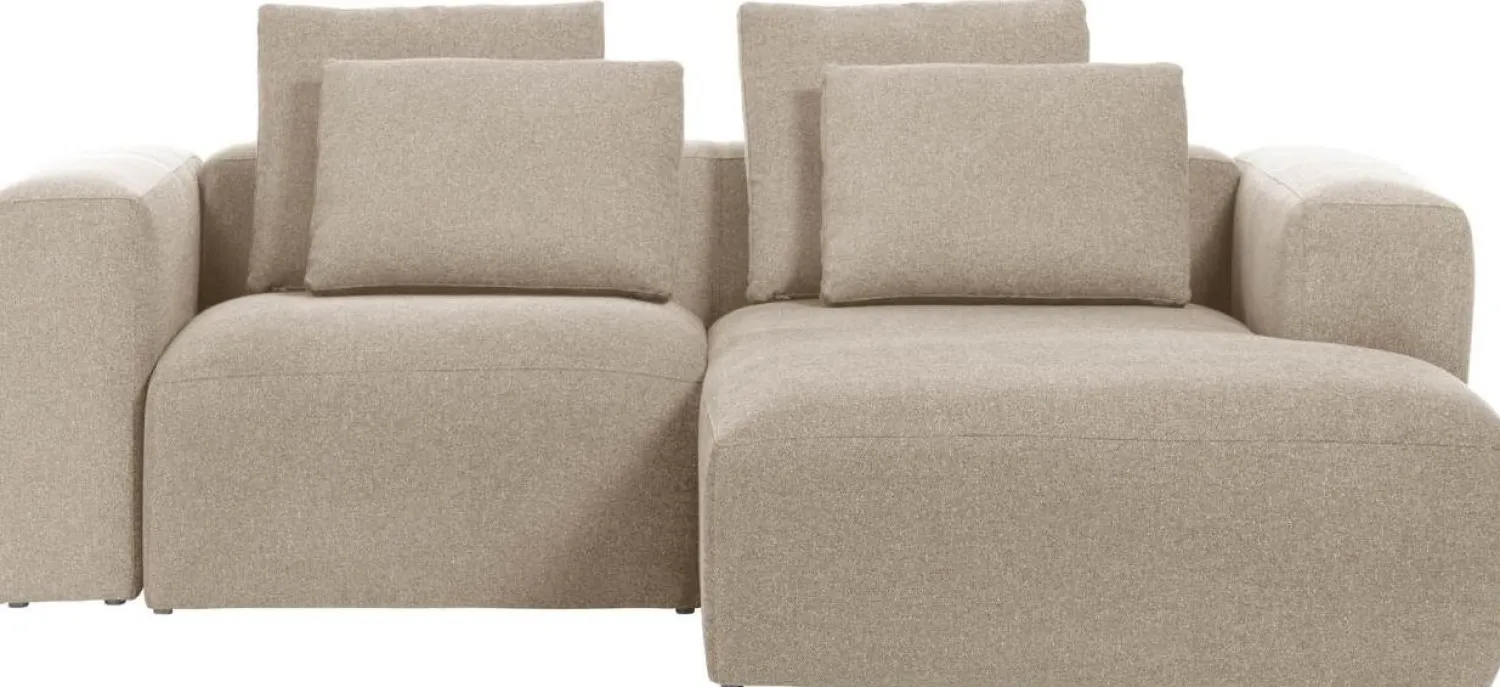 Hoekbanken-Kave Home Blok 2-Zits Hoekbank Beige
