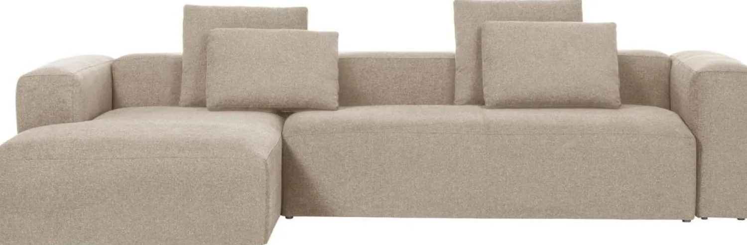 Hoekbanken-Kave Home Blok 4-Zits Hoekbank Beige