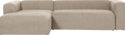Hoekbanken-Kave Home Blok 3-Zits Hoekbank Beige