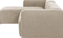 Hoekbanken-Kave Home Blok 3-Zits Hoekbank Beige