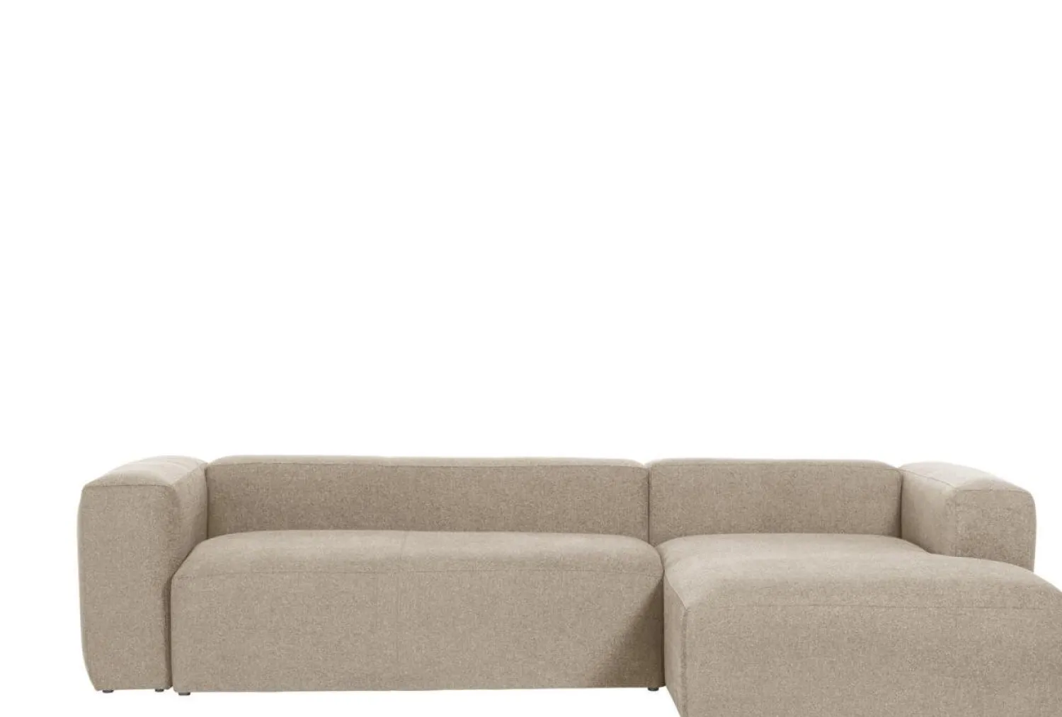 Hoekbanken-Kave Home Blok 3-Zits Hoekbank Beige