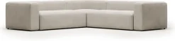 Hoekbanken-Kave Home Blok 4-Zitshoekbank Beige