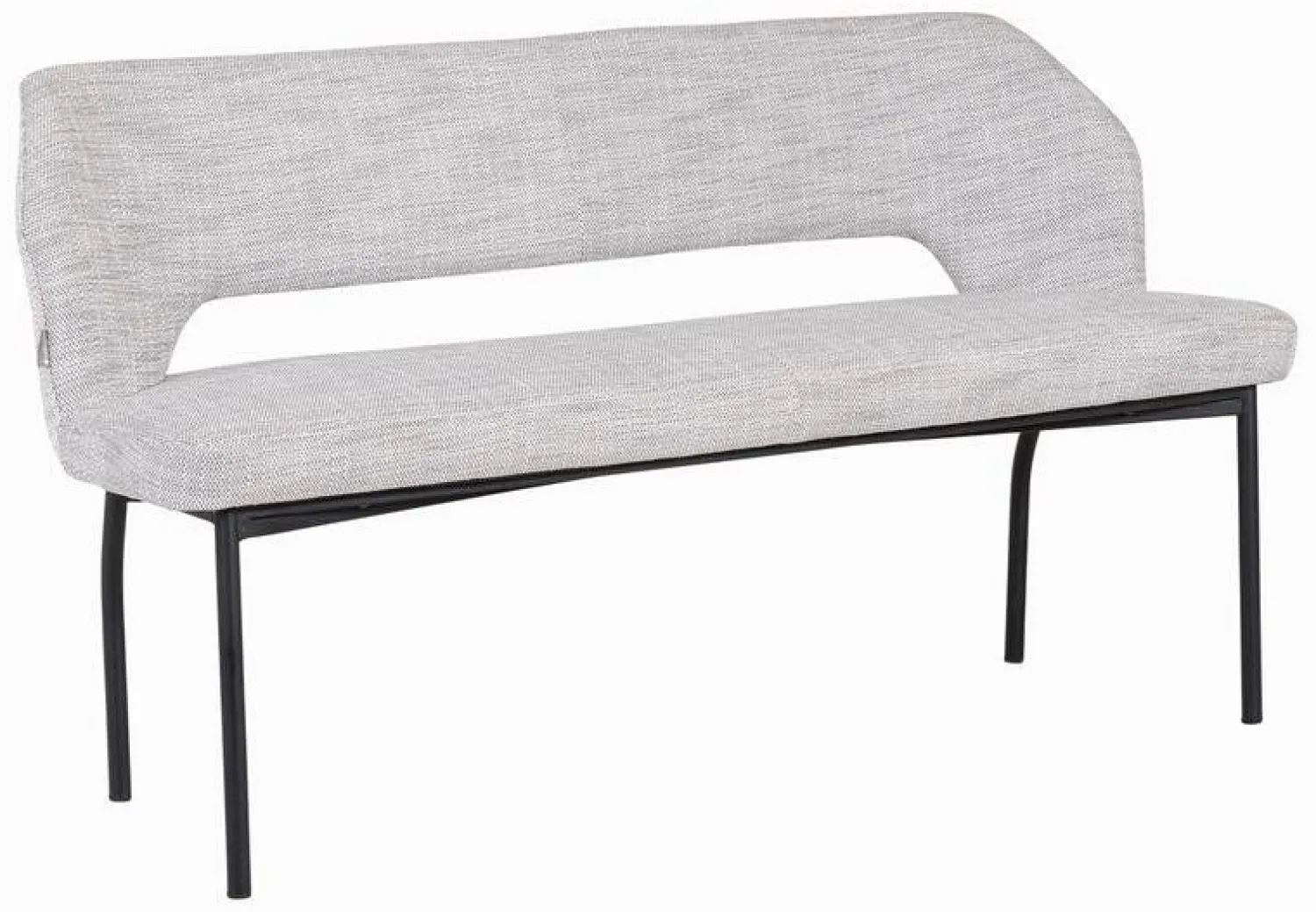 Stoffen Eetkamerbanken-MUST Living Bloom 150 Eetkamerbank Light Grey
