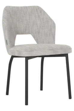 Eetkamerstoelen Zonder Armleuning-MUST Living Bloom Eetkamerstoel Polaris Light Grey