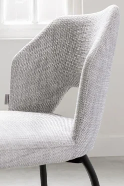 Eetkamerstoelen Zonder Armleuning-MUST Living Bloom Eetkamerstoel Polaris Light Grey
