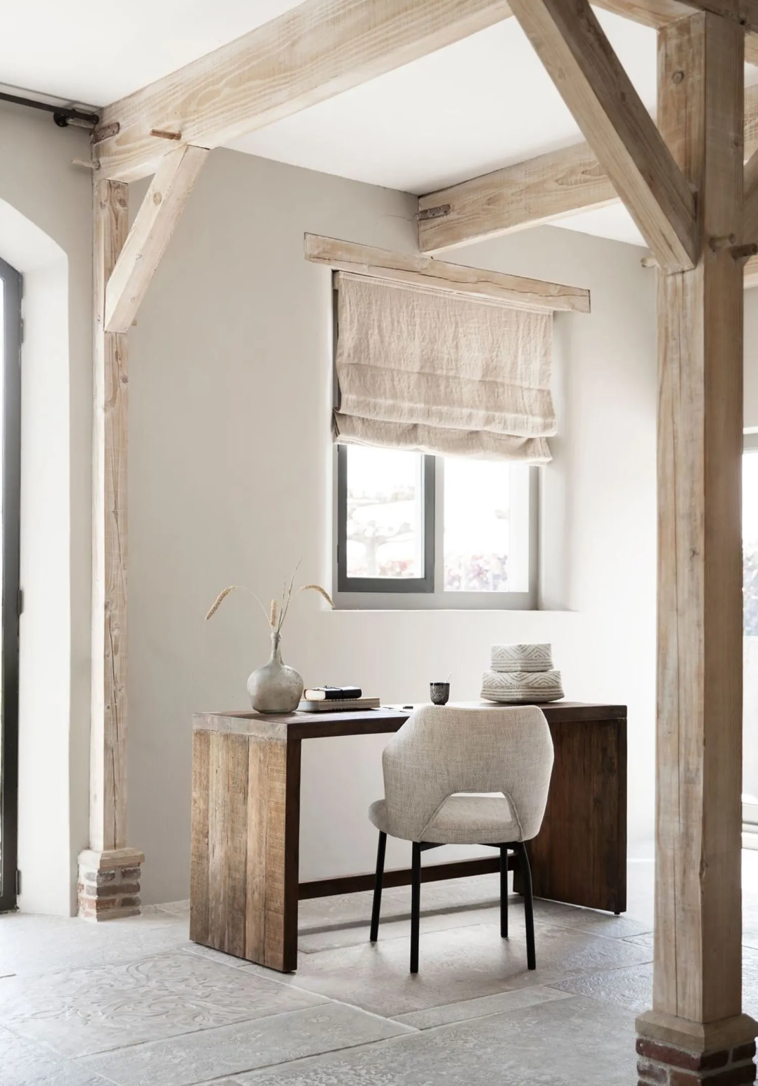 Eetkamerstoelen Zonder Armleuning-MUST Living Bloom Eetkamerstoel Polaris Natural