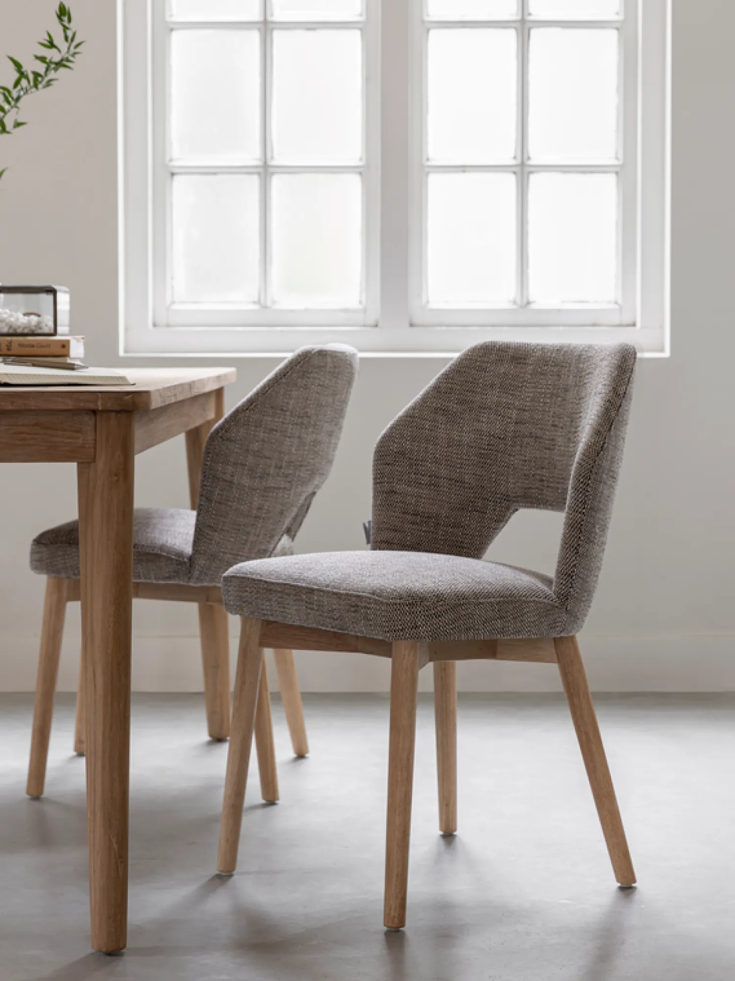 Eetkamerstoelen Zonder Armleuning-MUST Living Blossom Eetkamerstoel Brown