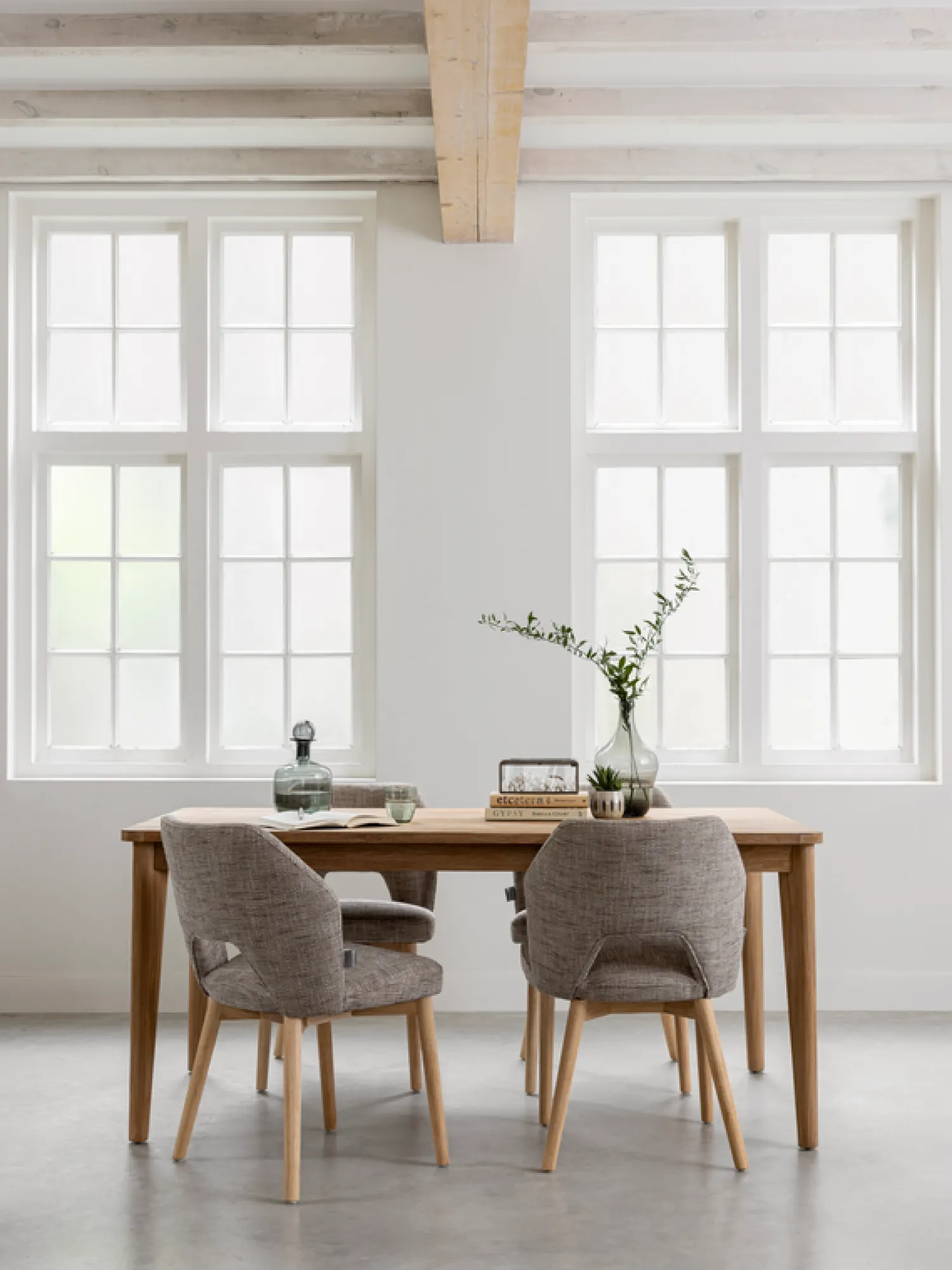 Eetkamerstoelen Zonder Armleuning-MUST Living Blossom Eetkamerstoel Brown