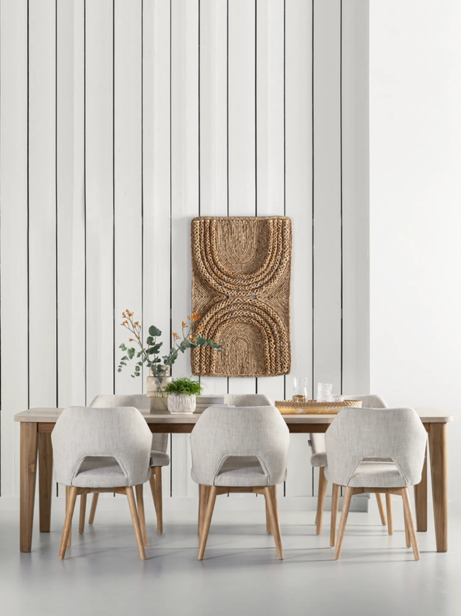 Eetkamerstoelen Zonder Armleuning-MUST Living Blossom Eetkamerstoel Naturel