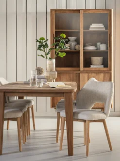 Eetkamerstoelen Zonder Armleuning-MUST Living Blossom Eetkamerstoel Naturel