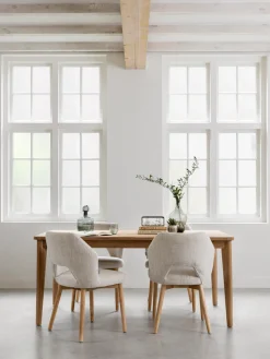 Eetkamerstoelen Zonder Armleuning-MUST Living Blossom Eetkamerstoel Naturel