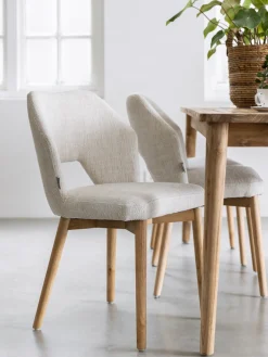 Eetkamerstoelen Zonder Armleuning-MUST Living Blossom Eetkamerstoel Naturel