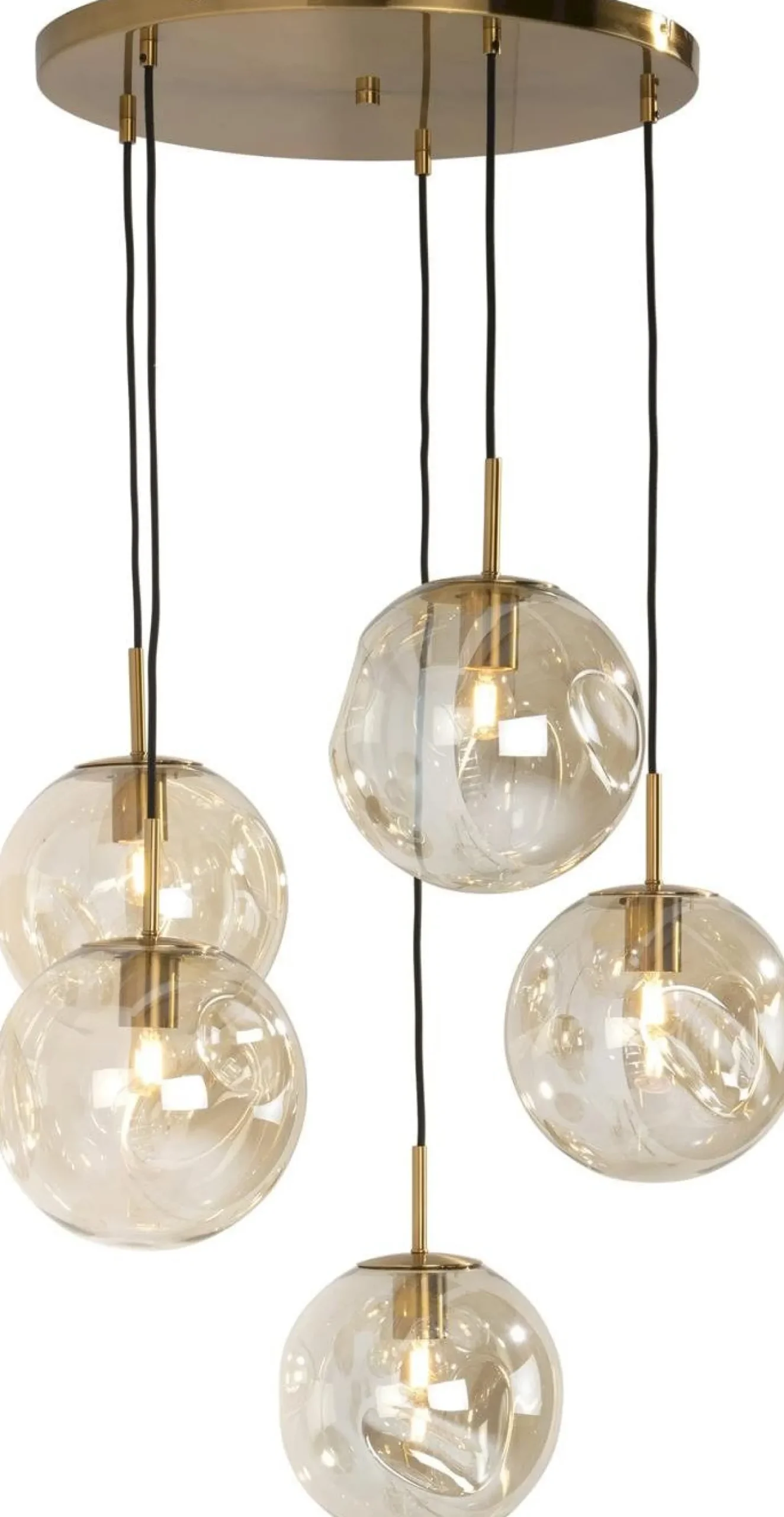 Glazen Hanglampen|Glazen Hanglampen-COCO maison Bo Hanglamp Goud