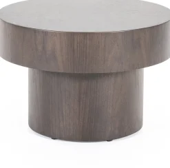 Ronde Bijzettafels-Eleonora Bobbie Bijzettafel Bruin