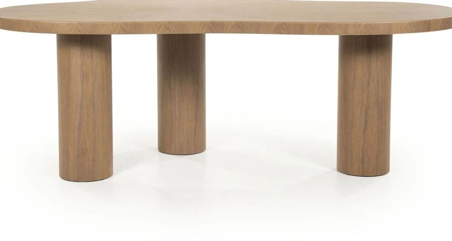 Organische Eettafels-Eleonora Bobbie Eettafel Lichtbruin