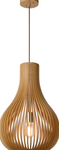 Hanglampen|Hanglampen-Lucide Bodo Hanglamp Naturel