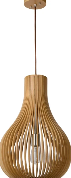 Hanglampen|Hanglampen-Lucide Bodo Hanglamp Naturel