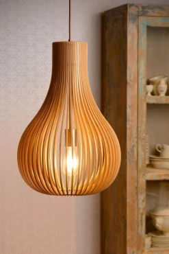 Hanglampen|Hanglampen-Lucide Bodo Hanglamp Naturel