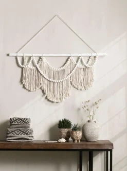 Wanddecoraties-MUST Living Boho Chic Wanddecoratie White