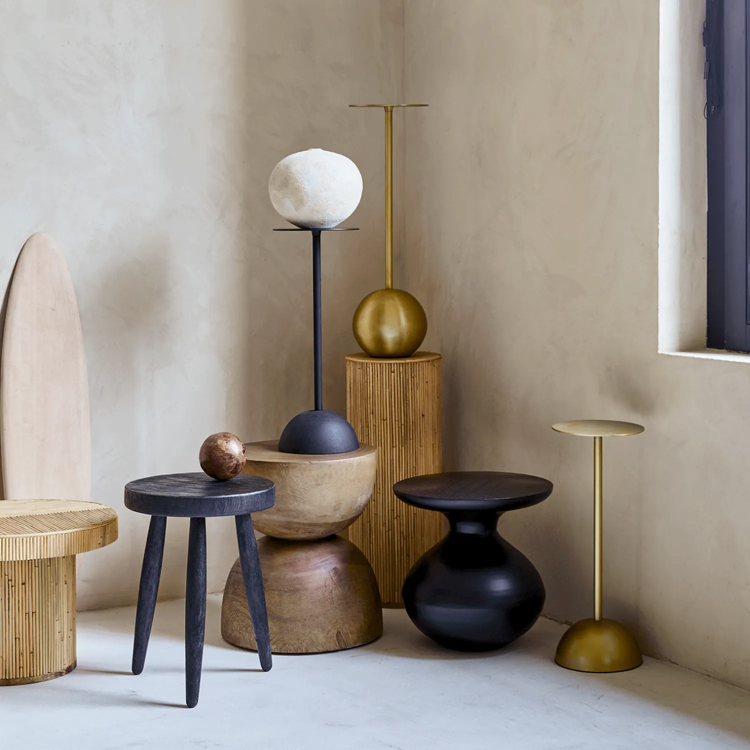Ronde Bijzettafels-Urban Nature Culture Bol Small Bijzettafel Goud