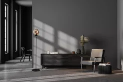 Moderne Vloerlampen|Vloerlampen-Montèl Bold Vloerlamp Matt Black