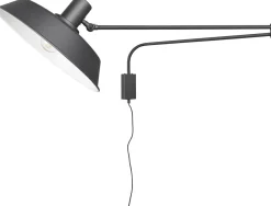 Industriële Wandlampen|Wandlampen-Trendhopper Bolder Wandlamp Zwart