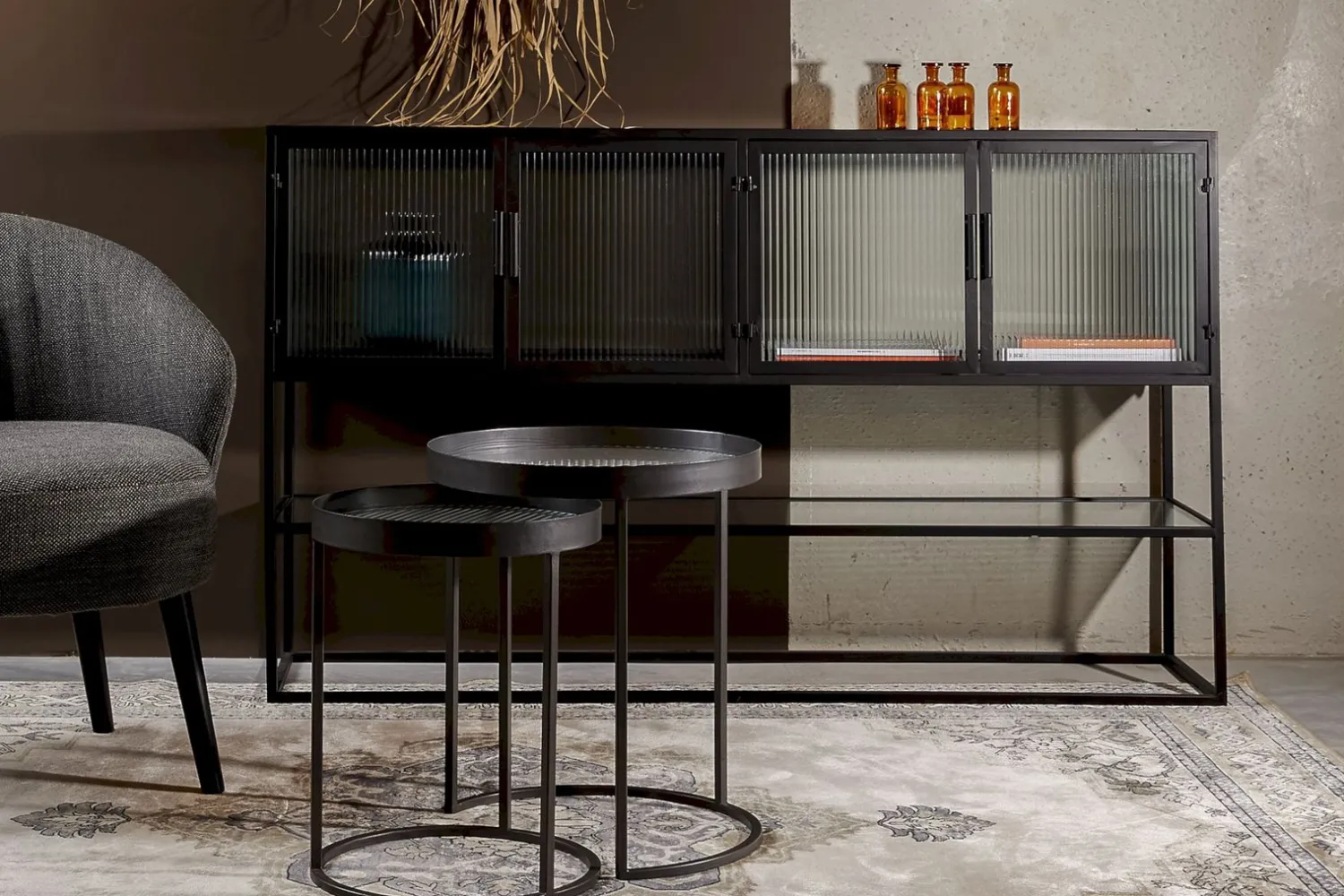 Dressoirs-Dutchbone Boli Dressoir Black