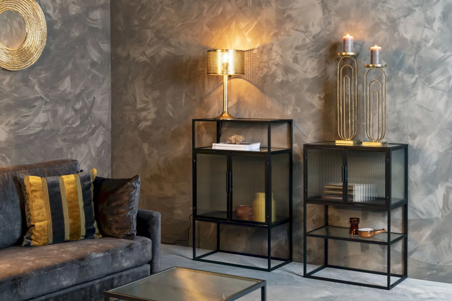 Opbergkasten|Opbergkasten-Dutchbone Boli S Opbergkast Black