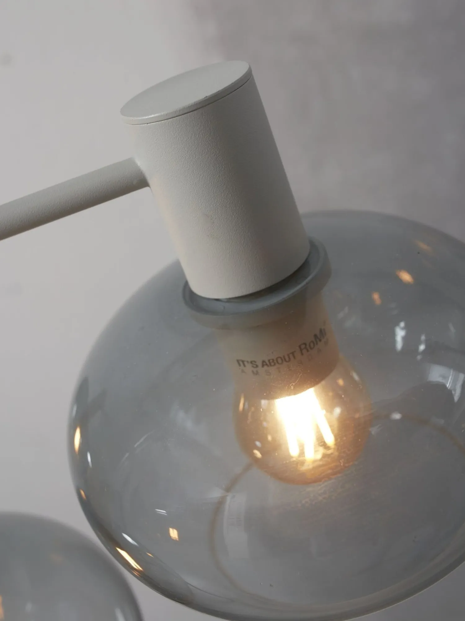 Moderne Hanglampen|Moderne Hanglampen-It's about RoMi Bologna 4-lichts Hanglamp Light Grey