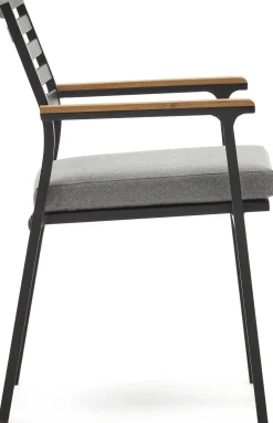 Tuinstoelen-Kave Home Bona Tuinstoel Zwart