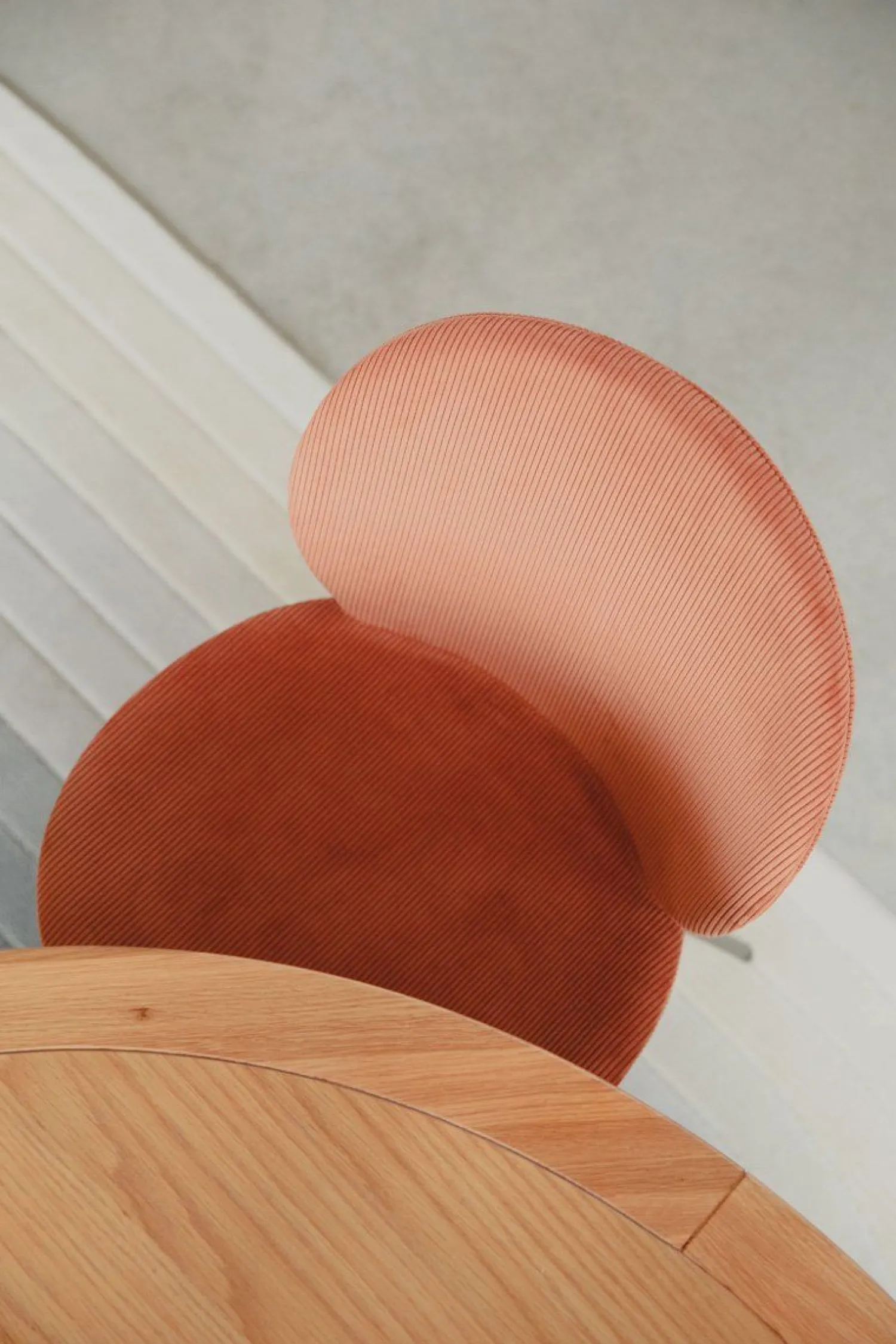 Eetkamerstoelen Zonder Armleuning-Zuiver Bonnet (set van 2) Eetkamerstoel Terra Cotta