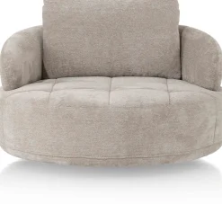 Ronde Fauteuils-Henders en Hazel Borgia Draaifauteuil Champagne