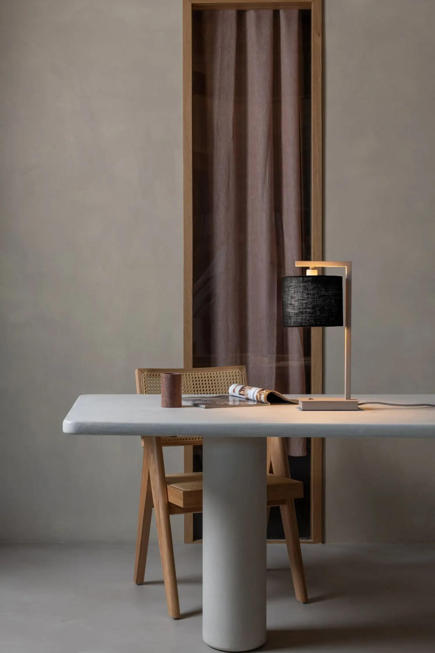 Moderne Tafellampen|Tafellampen-It's about RoMi Boston Tafellamp Sand, Black