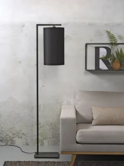 Industriële Vloerlampen|Vloerlampen-It's about RoMi Boston Vloerlamp Zwart