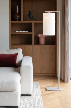 Moderne Vloerlampen|Vloerlampen-It's about RoMi Boston Vloerlamp Sand, White