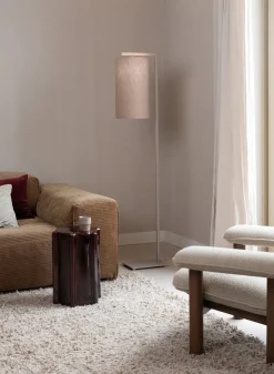Moderne Vloerlampen|Vloerlampen-It's about RoMi Boston Vloerlamp Sand, Dark Linen