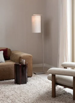 Moderne Vloerlampen|Vloerlampen-It's about RoMi Boston Vloerlamp Sand, Light Linen