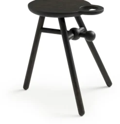 Houten Bijzettafels|Ronde Bijzettafels-Pode Bottle Stool Bijzettafel zwart
