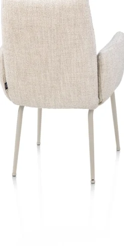 Eetkamerstoelen Met Armleuning-Henders en Hazel Bovina Armstoel Creme