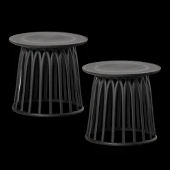 Tuintafels|Industriële Bijzettafels-WOOOD Boy Bijzettafel Black