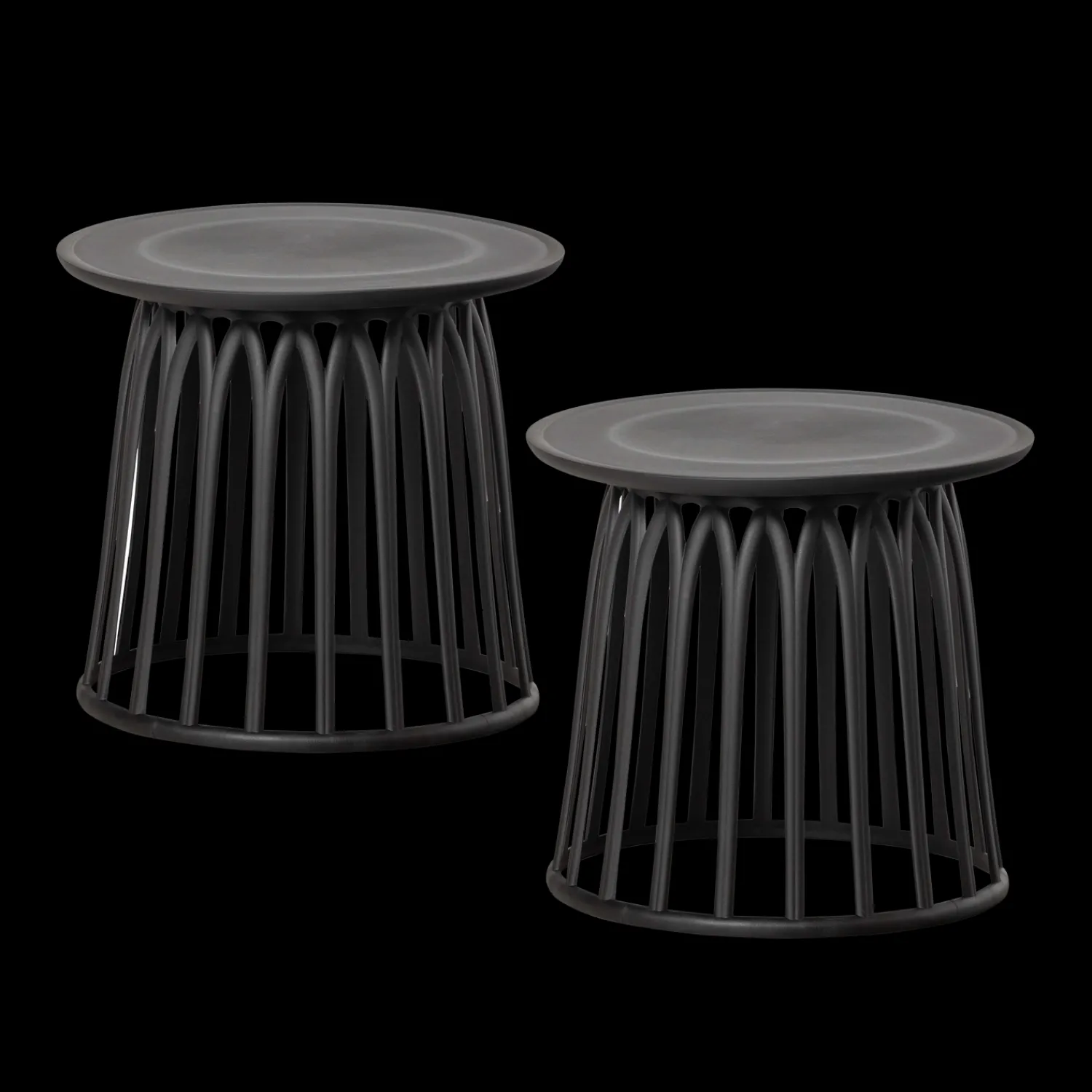 Tuintafels|Industriële Bijzettafels-WOOOD Boy Bijzettafel Black