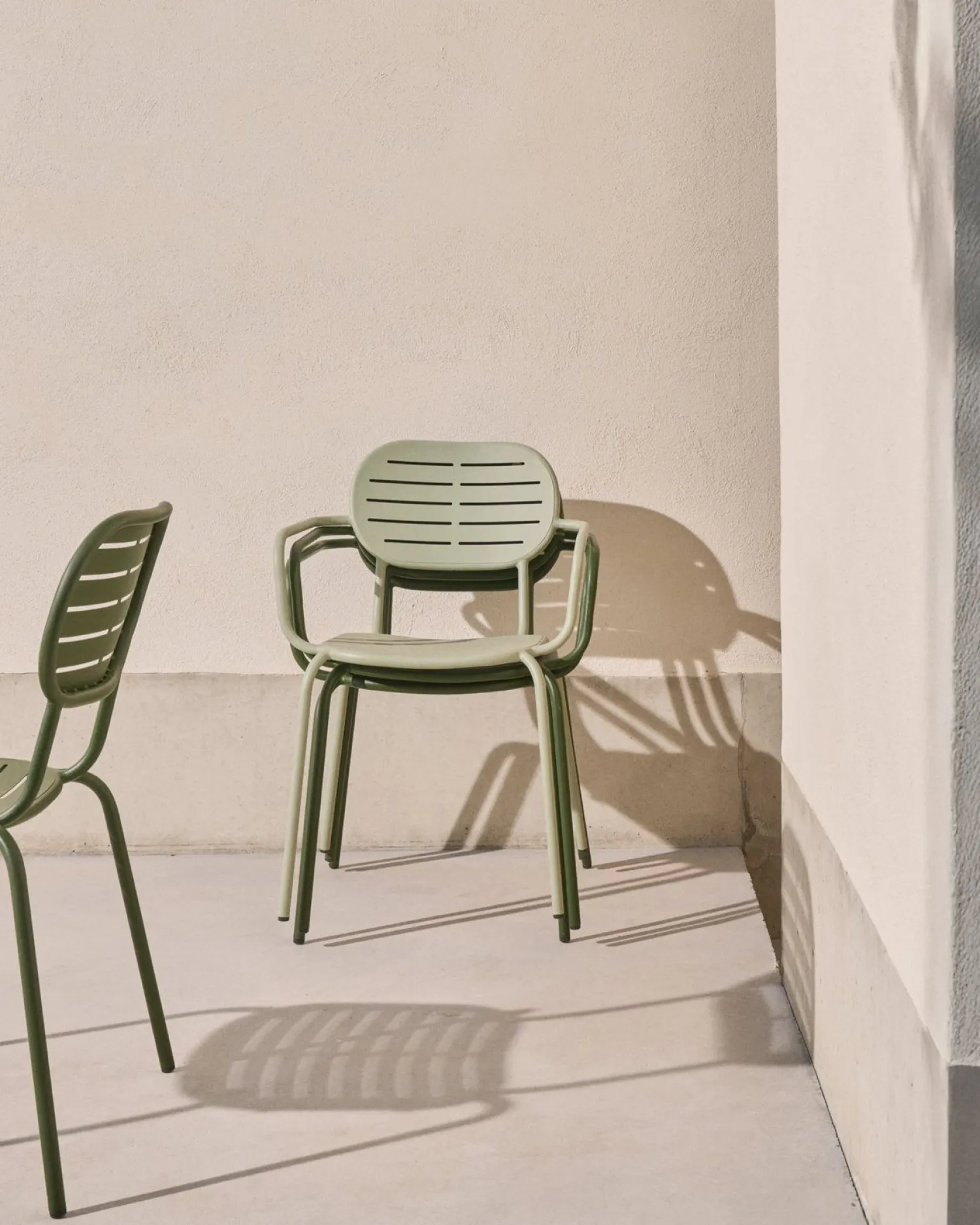 Tuinstoelen-Kave Home Brai Tuin Armstoel Turquoise