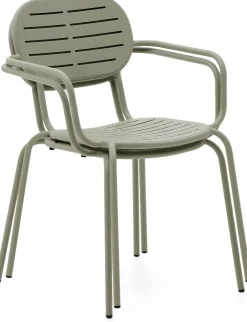 Tuinstoelen-Kave Home Brai Tuin Armstoel Turquoise